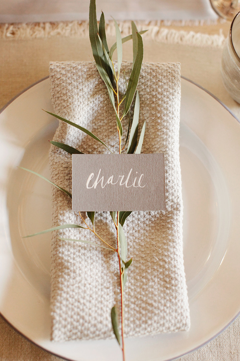 Rustic Wedding Place Setting Ideas