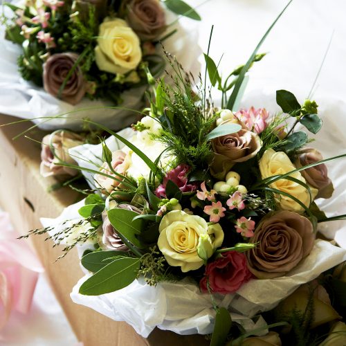 Yellow Roses Botanical Bouquet